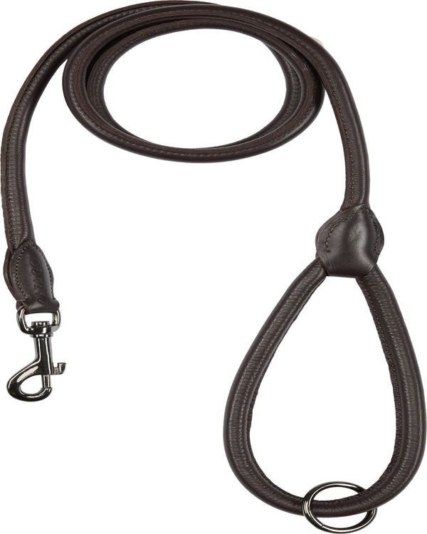 Catago Rundsyet læder hundesnor 1.5 Meter