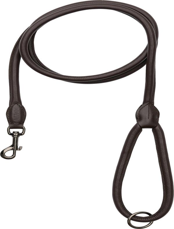 Catago rundsyet læder hundesnor 2 Meter