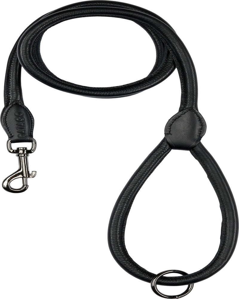 Catago rundsyet læder hundesnor 2 Meter
