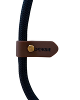 NYHED! Doksie håndfri hundesnor – 240 cm – Sort & Beige